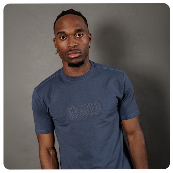 Mens Ghent Embroidered T-Shirt Petrol