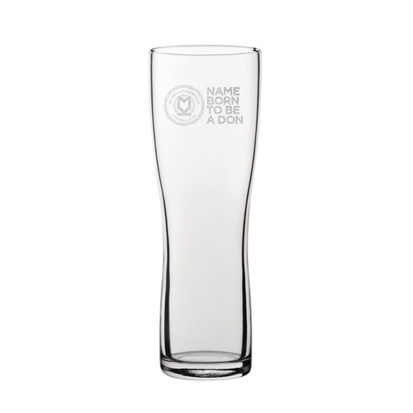 Personalised Born To Be A Don Pilsner Glass