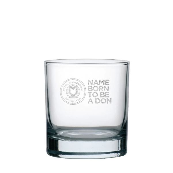 Personalised Born To Be A Don Whiskey Glass
