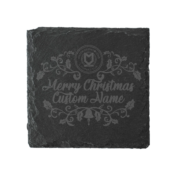 Personalised Christmas Slate Coaster