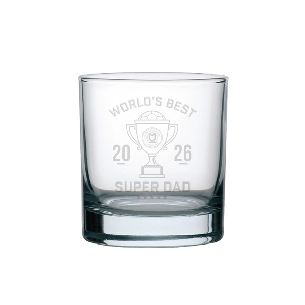 Super Dad Whiskey Glass