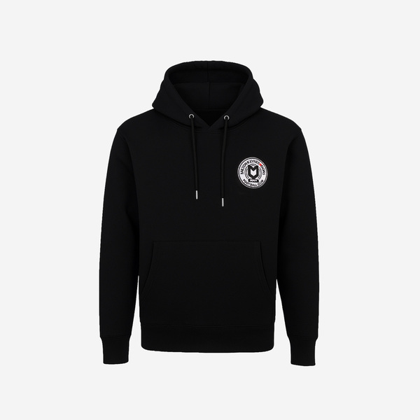 Mens Elevate Organic Black Hoodie