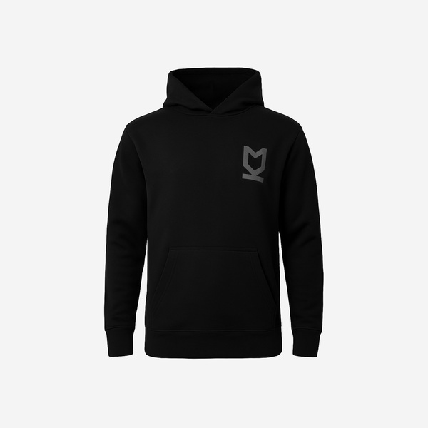 Mens Oversized Crest/Dons Black Hoodie
