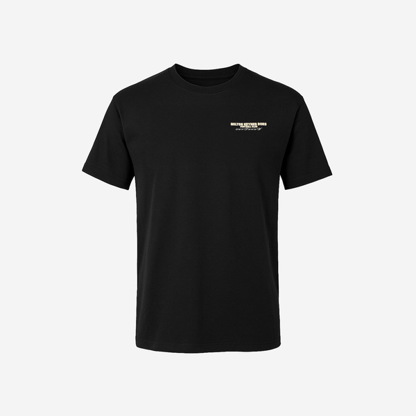 Mens Oversized Wordmark Black Tee