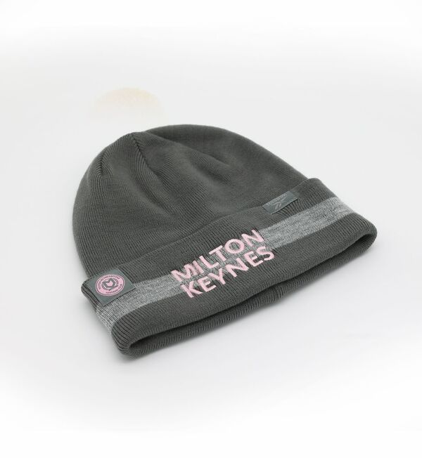 Reebok Grey/ Pink Beanie