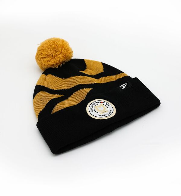 Reebok Logo Black/Gold Bobble Hat