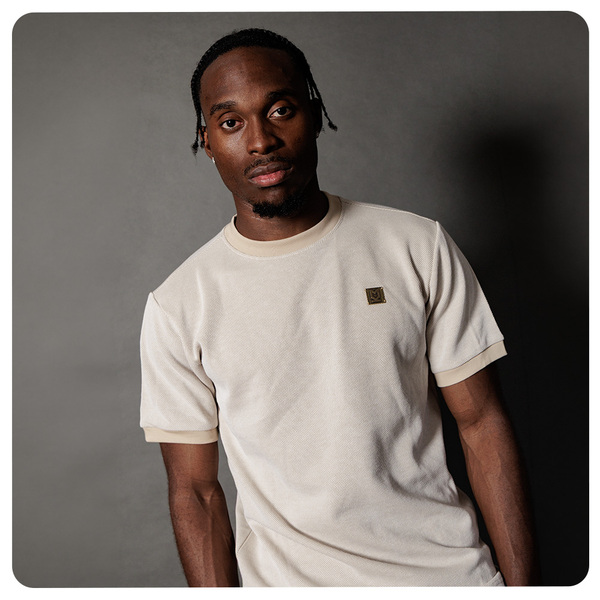 Mens Crucial Oat T-Shirt - Stone