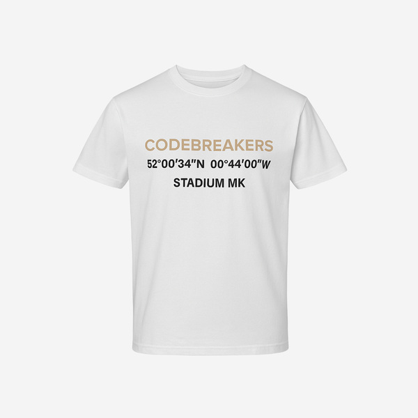 Mens Codebreakers White Tee