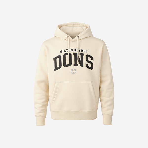 Womens Oversized Collegiate Ecru Hoodie